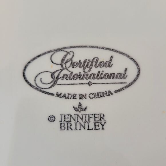 Certified International Jennifer Brinley Salad Plates Spa Girl  Set of Two - Picture 3 of 8